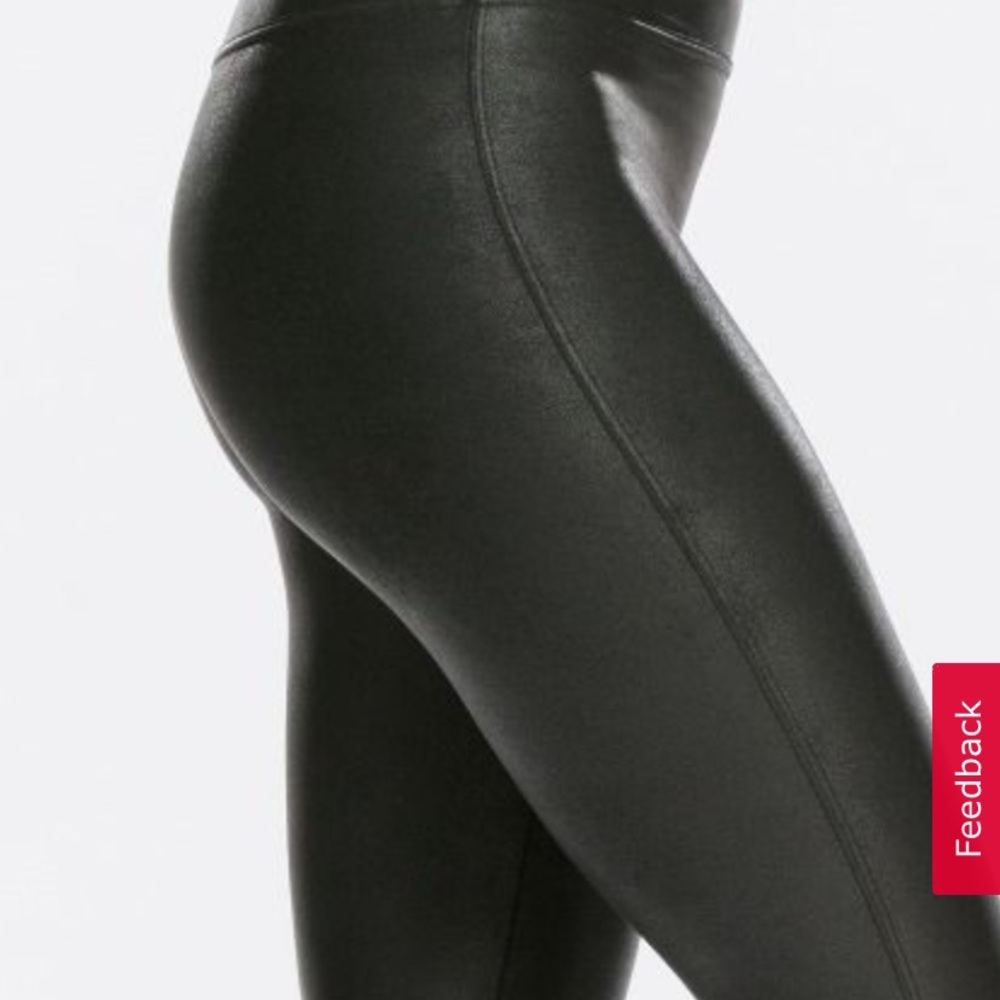 SPANX Faux Leather Leggings - XS